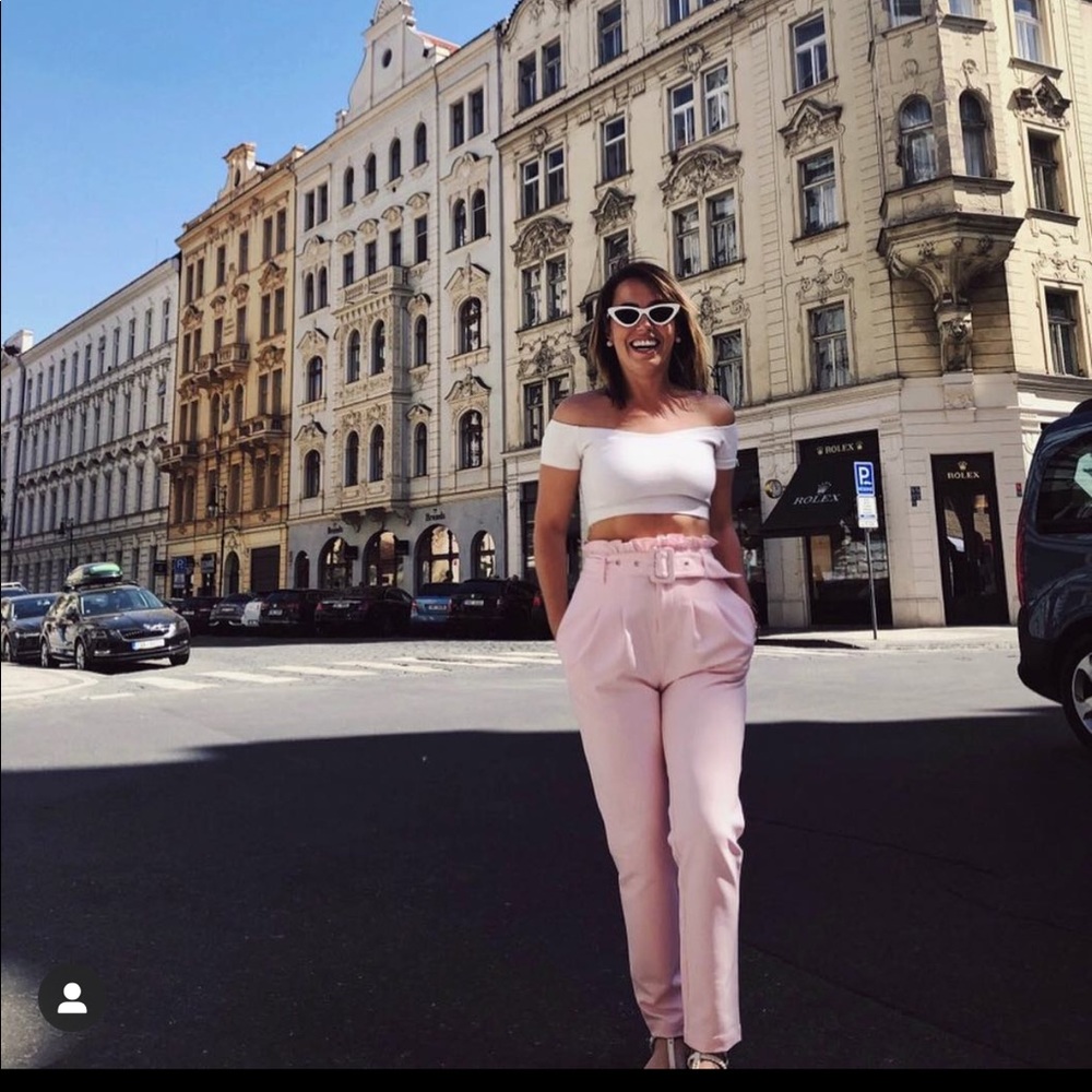 Lovers + Friends Pink Pants- barely worn!